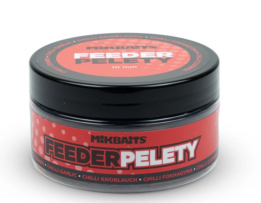 E-shop Mikbaits feeder pelety 100 ml 10 mm - chilli cesnak
