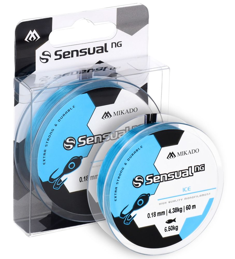 E-shop Mikado vlasec sensual n.g. ice modrý 60 m - 0,14 mm 2,8 kg