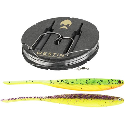Westin Montáž s Gumovou Nástrahou Dropshot Rig Kit Shadteez Pintail Dark Water Mix