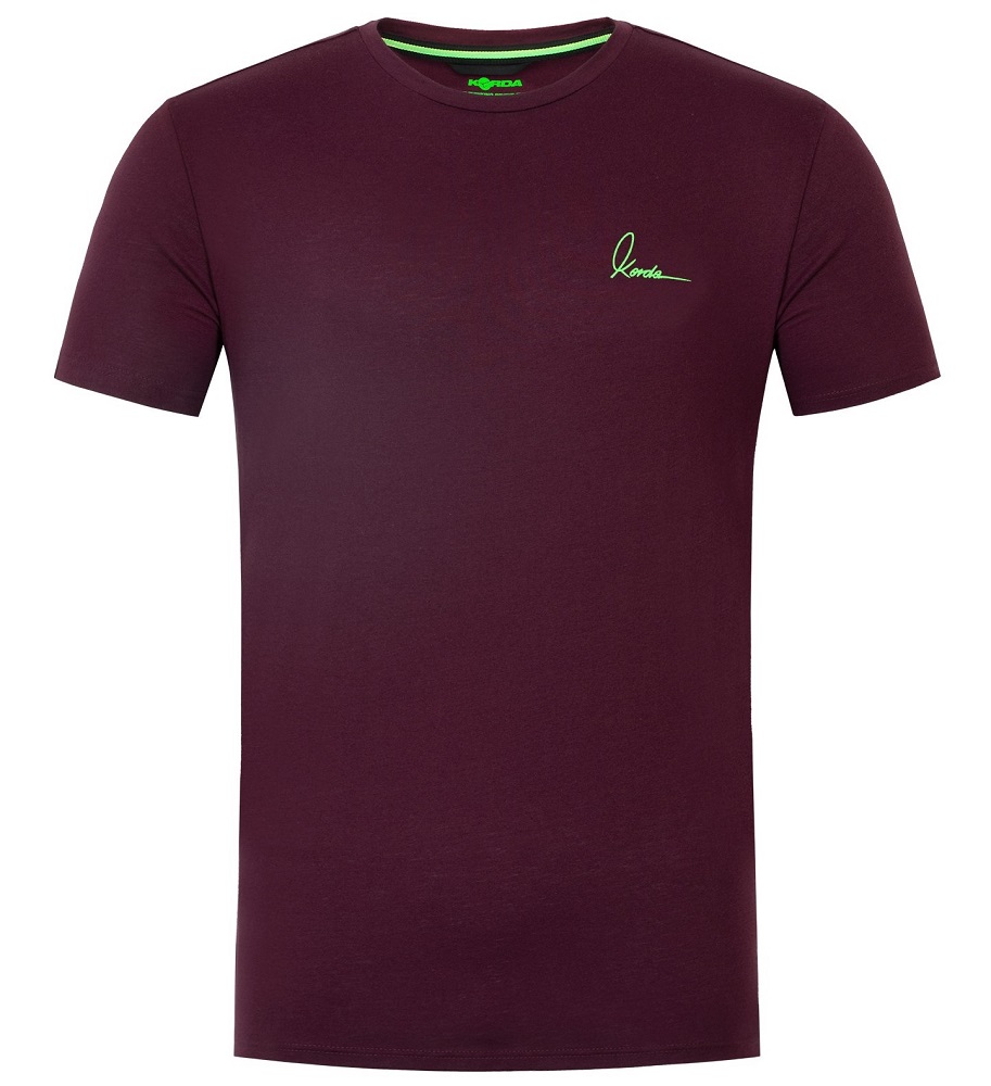 Korda tričko minimal tee burgundy - xxl