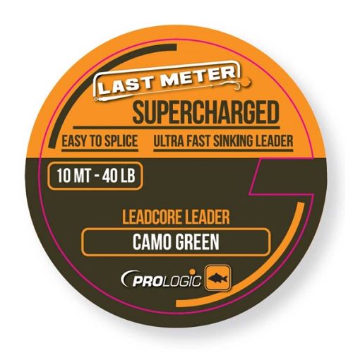 Prologic Olovená šnúrka Supercharged Leadcore Leader Camo Green 10 m