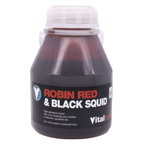 Vitalbaits Dip Robin Red & Black Squid 250 ml