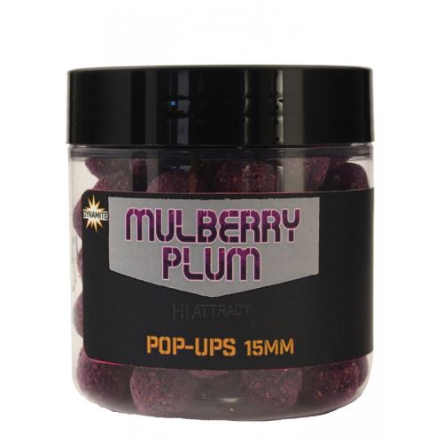 Dynamite Baits Mulberry Plum Hi-Attract Foodbait Pop-Ups - 15 mm