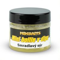 Mikbaits Mini Boilie V Dipe 6-8 mm 50 ml-Smradľavý syr