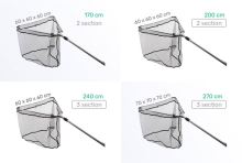 Zfish Podberák Landing Net ZFX Pogumovaná Sieť (2)