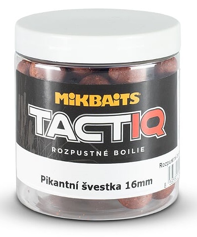 Mikbaits rozpustné boilies tactiq pikantná slivka 250 ml - 16 mm