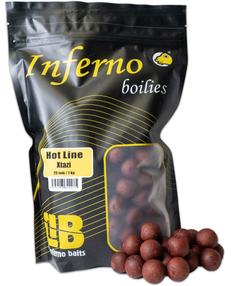 Carp inferno rozpustné boilies hot line xtazi - 1 kg 20 mm