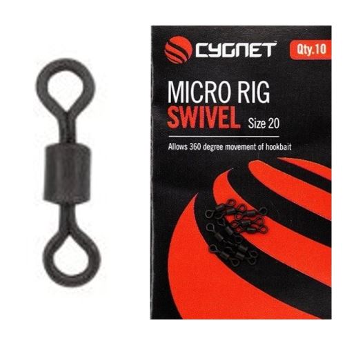 Cygnet Obratlík Micro Rig Swivel Veľkosť 20