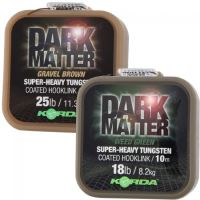 Korda Náväzcová Šnúrka Dark Matter Tungsten Coated Braid Gravel Brown 10 m (2)
