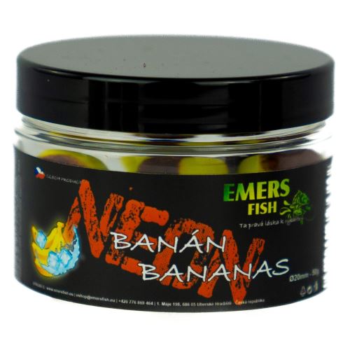 Emersfish Boilie Neonky Banán Bananas 50 g