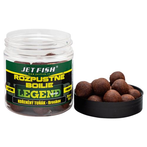 Jet Fish Rozpustné Boilie Legend Range Korenený Tuniak Broskyňa 250 ml