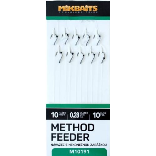 Mikbaits Method Feeder Nadväzce S Nekonečnou Zarážkou