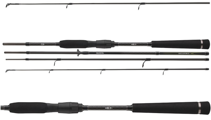 Daiwa prút megaforce travel spin 3 m 10-45 g 4 diely.
 Výhody kompaktnej transportnej dĺžky sa naplno využijú najmä pri rybárskych výpravách na bicykli, v MHD alebo pri uložení v batohu.