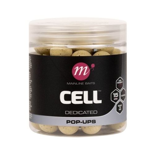 Mainline Plávajúce Boilie Pop-ups Cell 15 mm 250 ml