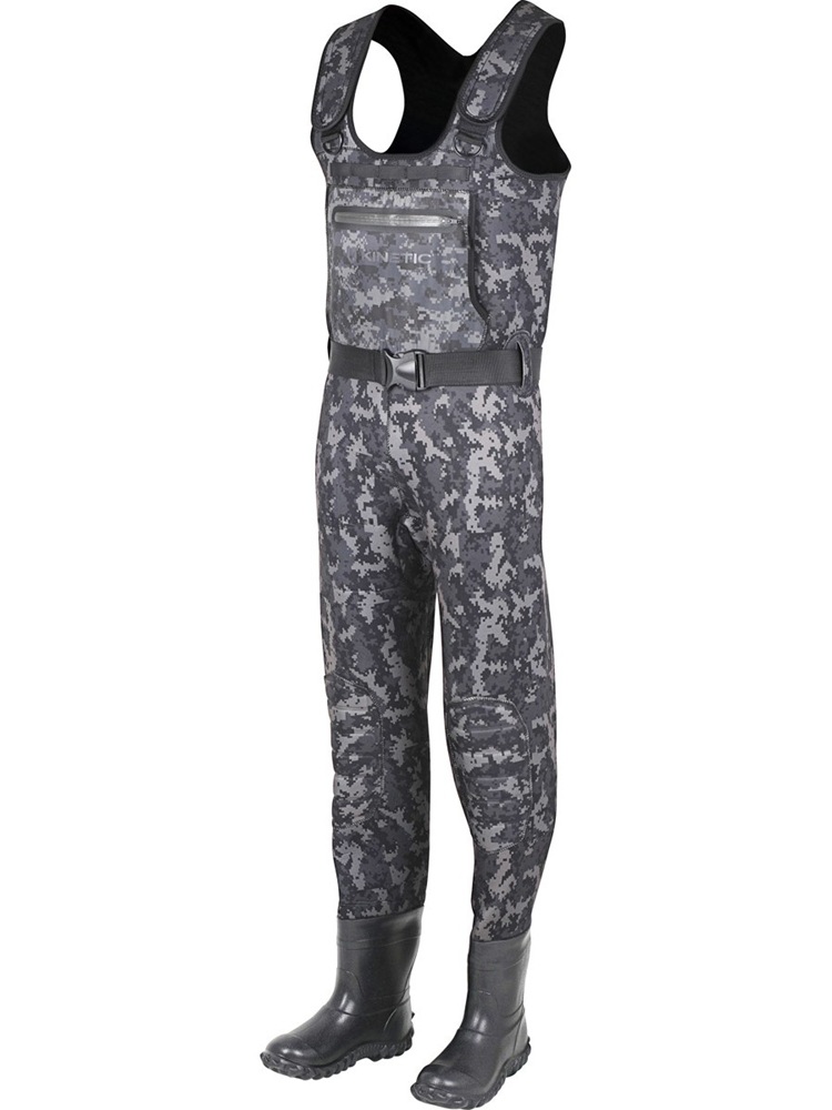 E-shop Kinetic neoprenové prsačky neorush bootfoot cleated grey camo - eu 44-45 (uk 9-10)