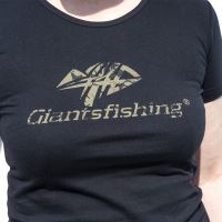 Giants Fishing Tričko Dámske Čierne Camo Logo (1)