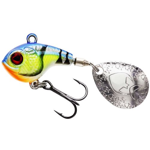 Westin Nástraha Dropbite Spin Tail Jig Chartreuse Blue Craw