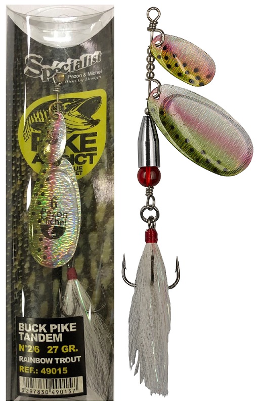 Pezon&michel rotačka buck pike tandem rainbow 27 g