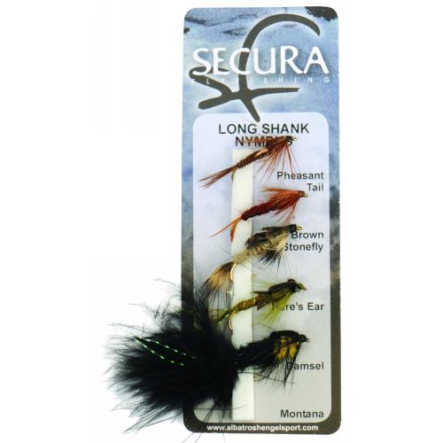 Secura Flyfishing Mušky Short Shank Nymphs #2 5 ks