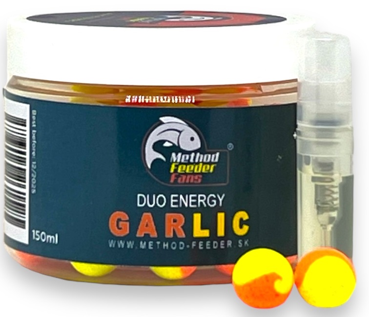 Method feeder fans pop up duo energy 15 mm 150 ml + sprej esencia 2 ml - cesnak