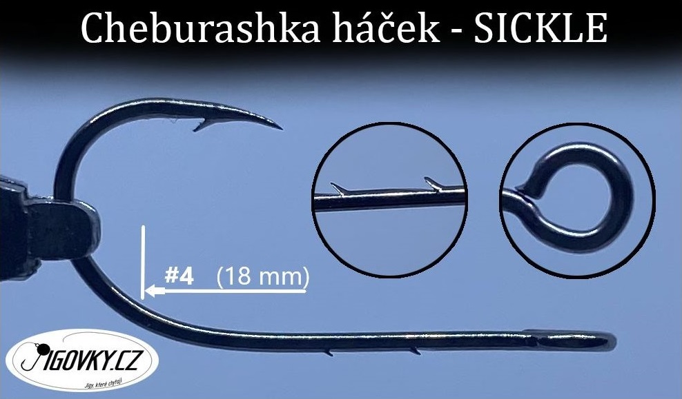 Jigovkycz cheburashka háčik sickle - 1/0