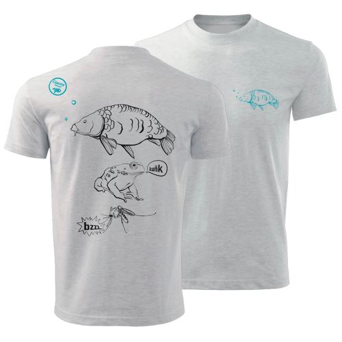Giants Fishing Tričko Detské Kaprík Šedé