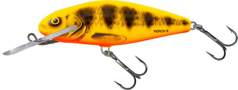 Salmo wobler perch deep runner yellow red tiger - 8 cm