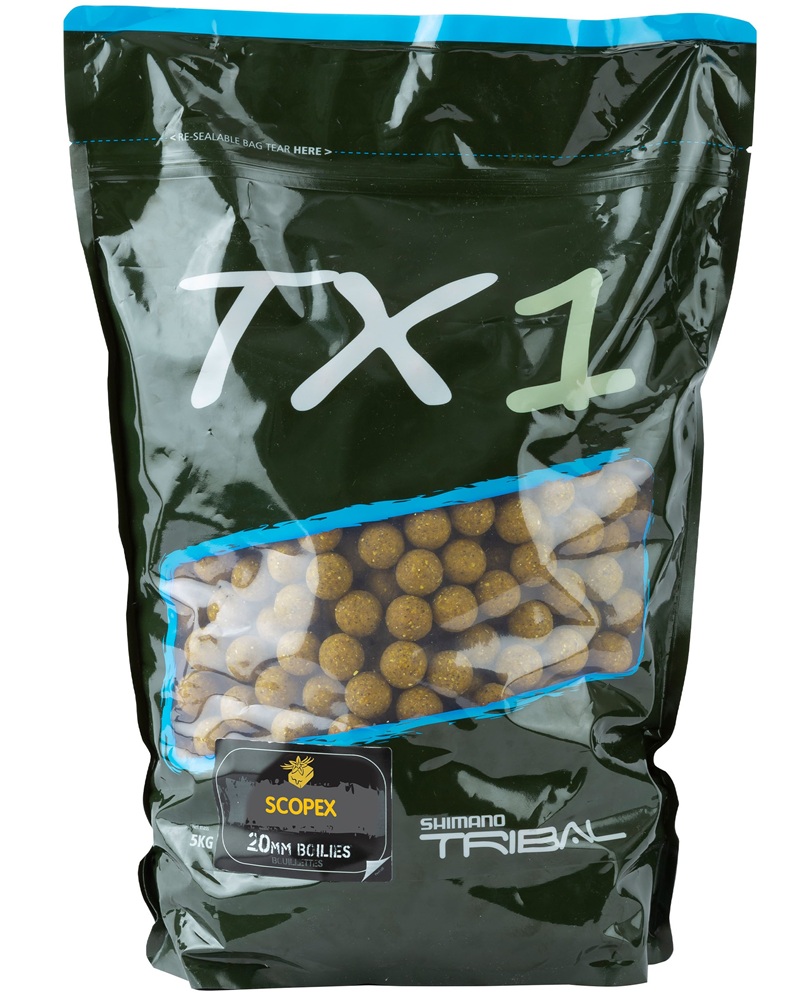 Shimano boilie tx1 scopex - 5 kg 15 mm