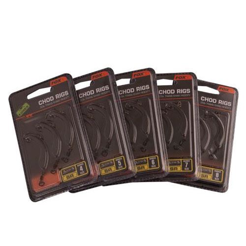 Fox edges hotový náväzec ready tied chod rigs 25lb - veľkosť 8