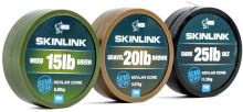 Nash Náväzcová Šnúrka Obalená SkinLink Semi Stiff 10 m Silt Tmavá