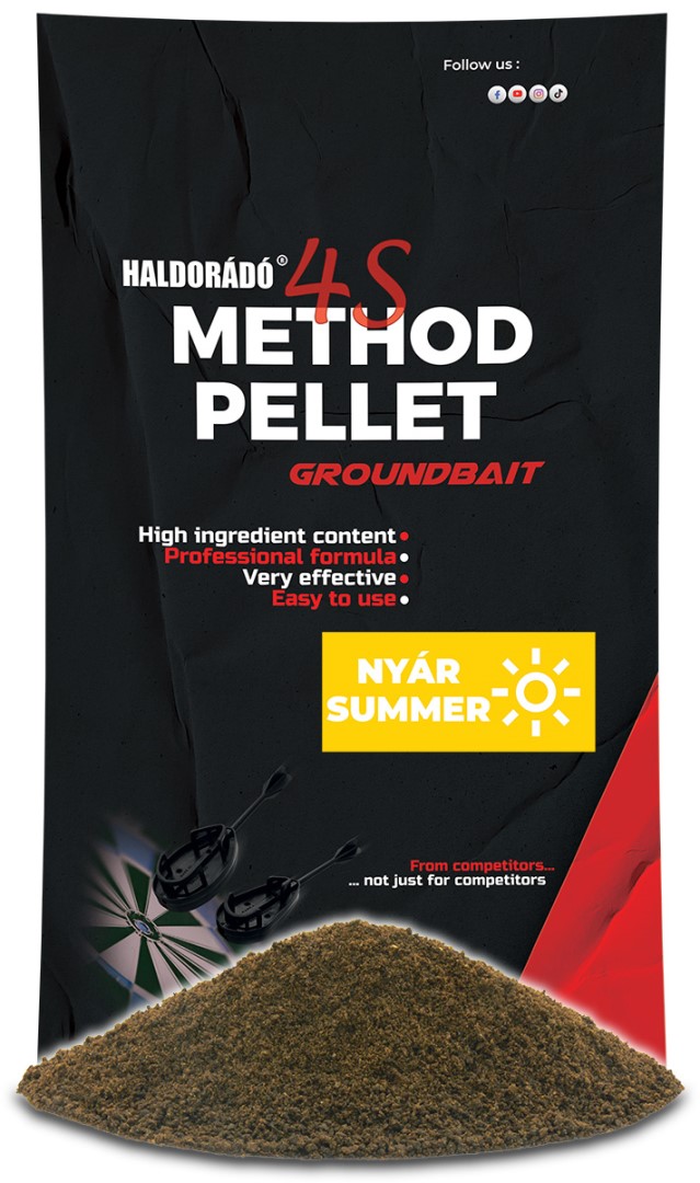 E-shop Haldoradó krmítková zmes 4s method pellet groundbait 400 g - leto