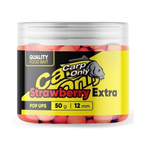Carp Only Plávajúce Boilies Hi-Visual Pop Up Strawberry Extra 50 g
