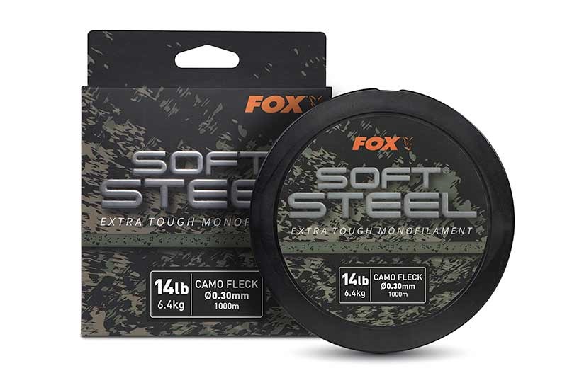 Fox vlasec soft steel fleck camo mono 1000 m - priemer 0,30 mm nosnosť 6,4 kg