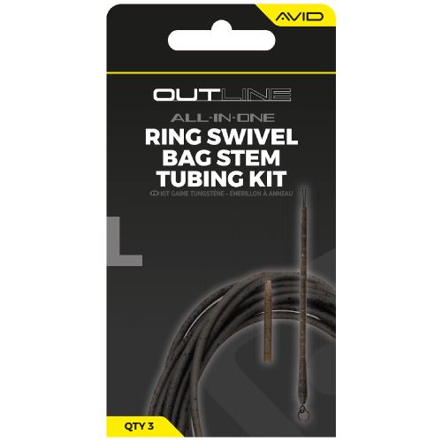 Avid Carp Montáž Outline Ring Swivel Bag Stem Tungsten Tubing Kit