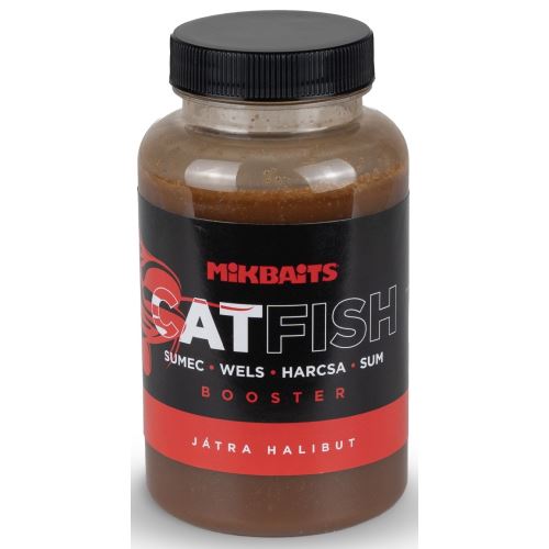 Mikbaits Booster Catfish Pečeň Halibut 250 ml