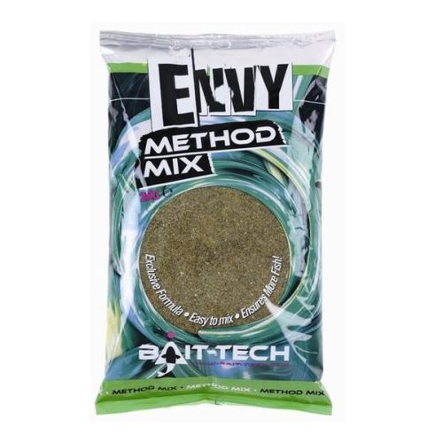 Bait-Tech krmítková zmes envy green hemp & halibut method mix 2 kg