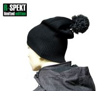 R-spekt Čiapka PomPom DUO beanie style čierna (9)