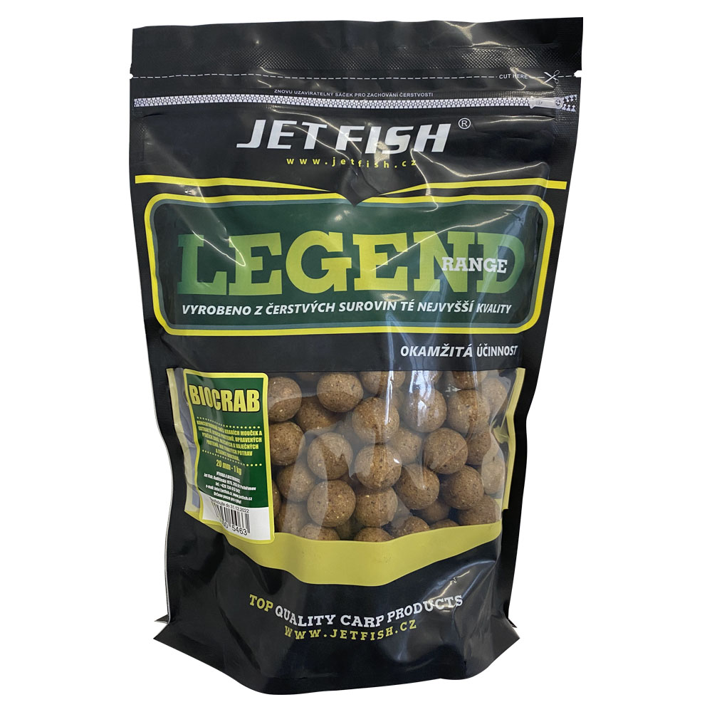 Jet fish boilie legend range biocrab - 1 kg 20 mm