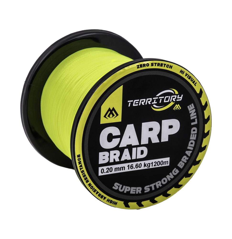 Mikado splietaná šnúra territory carp braid 1200 m - 0,14 mm 9,7 kg