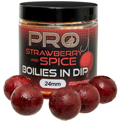 Starbaits Boilies In Dip Probiotic Strawberry Spice 150 g