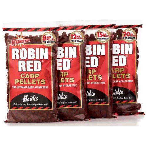 Dynamite Baits pellets pre-drilled robin red 900 g