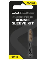 Avid Carp Obratlík s Krúžkom a Prevlek Outline FleckTone Ronnie Sleeve Kit