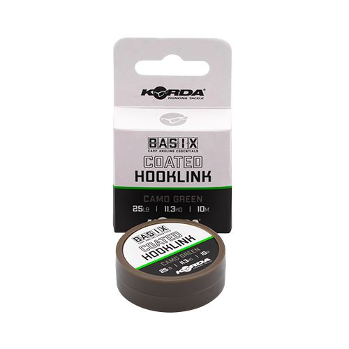 Korda Náväzcová Šnúra Basix Coated Hooklink Camo Green 10 m