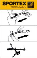 Sportex Sťahovacia Guma Na Prúty S Pojistkou 2 ks (2)