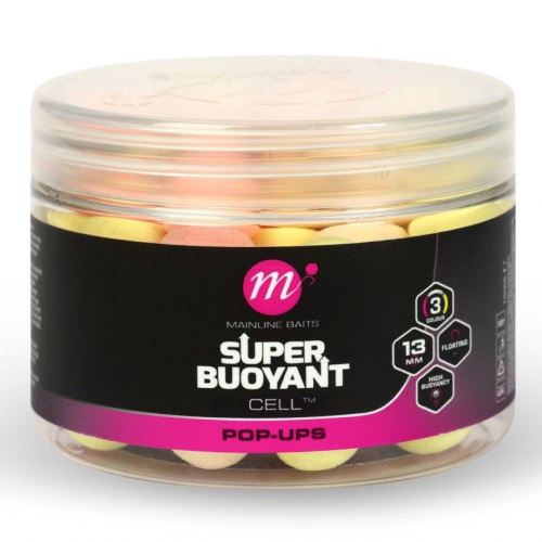 Mainline Plávajúce Boilie Super Buoyant Pop Up Pink Yellow White 13 mml