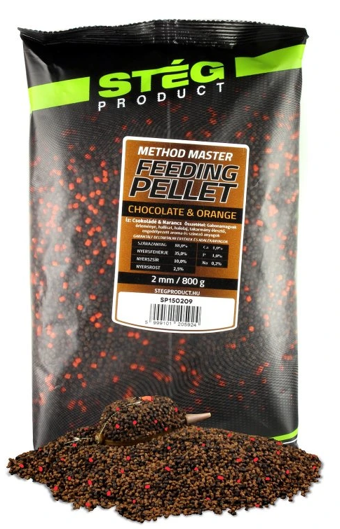 Stég pelety feeding pellet 800 g 2 mm - chocolate orange