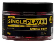 Singleplayer Plávajúceí Boilies Pop-Up Boilies Smoked Squid 50 g - 12 mm