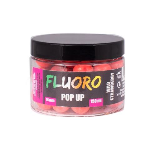 LK Baits Pop-up Fluoro Wild Strawberry