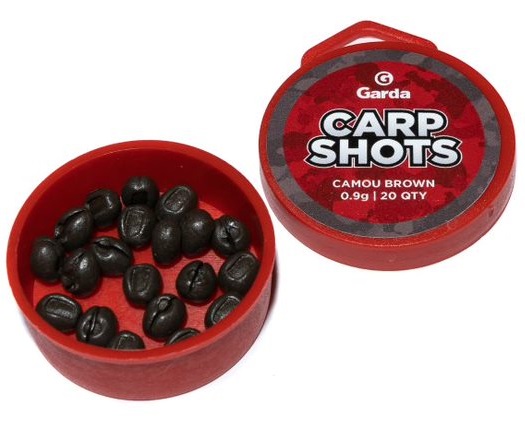 E-shop Garda bročky carp shots camou brown - 20 ks 0,9 g