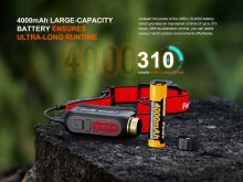 Fenix Čelovka HP12R-T Celočierna (13)